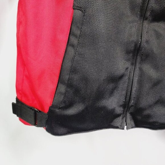 SEDICI Mesh Motorcycle Jacket Black Red White Mens Medium MISSING ARMOUR - Picture 6 of 16